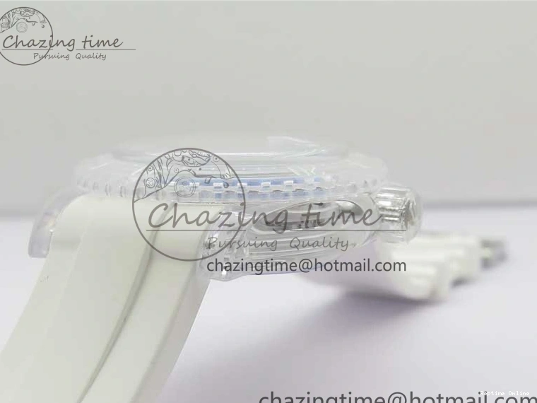 1219 Submariner Phantomlab Transparent KZF Best Edition Blue Fruit Dial on White Rubber Strap VR Classic 2563